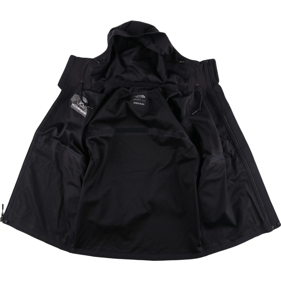 The North Face DRYVENT Apex Flex Hooded Softshell Jacket, Men's Size Medium polyester black type Vintage Second Hand