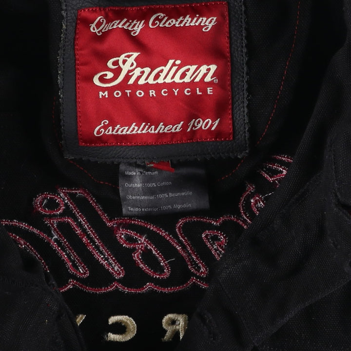 INDIAN duck vest, men's size M cotton black type Vintage Second Hand