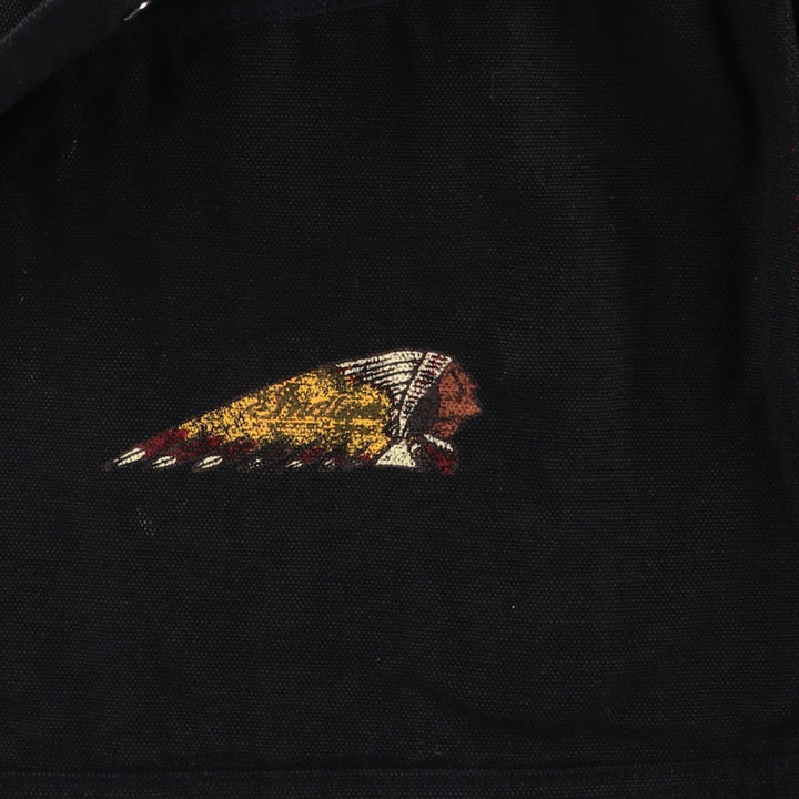 INDIAN duck vest, men's size M cotton black type Vintage Second Hand