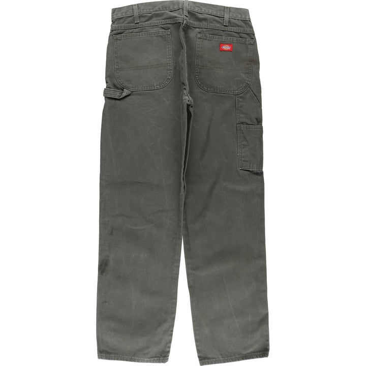 Dickies Relaxed Fit Duck Painter Pants, Men's, W36 equivalent cotton Khaki type Vintage Second Hand