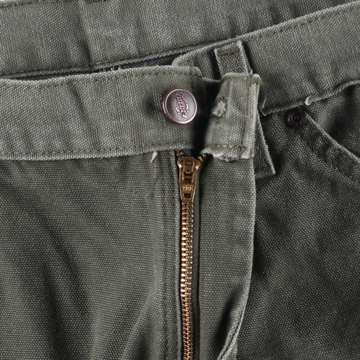Dickies Relaxed Fit Duck Painter Pants, Men's, W36 equivalent cotton Khaki type Vintage Second Hand