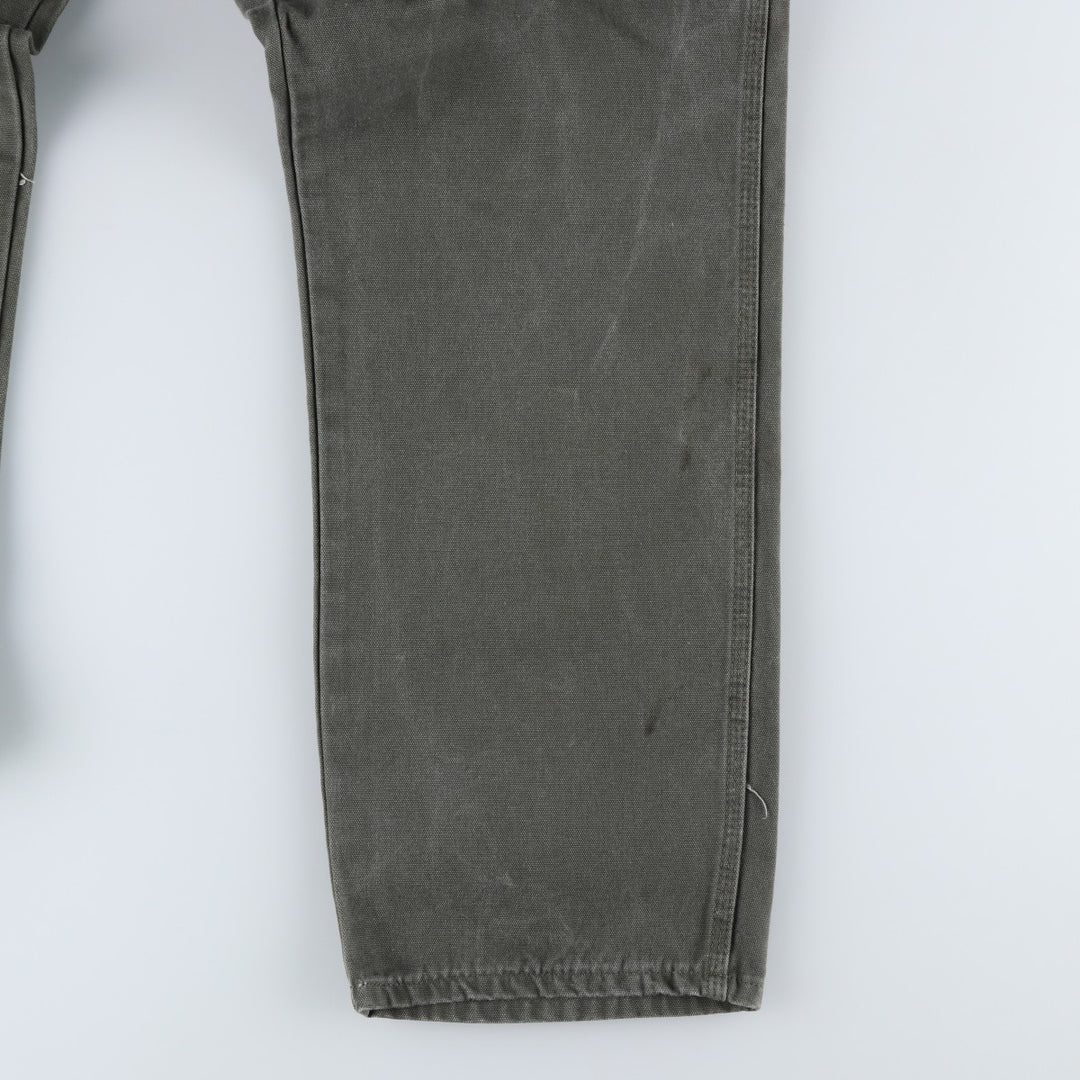 Dickies Relaxed Fit Duck Painter Pants, Men's, W36 equivalent cotton Khaki type Vintage Second Hand
