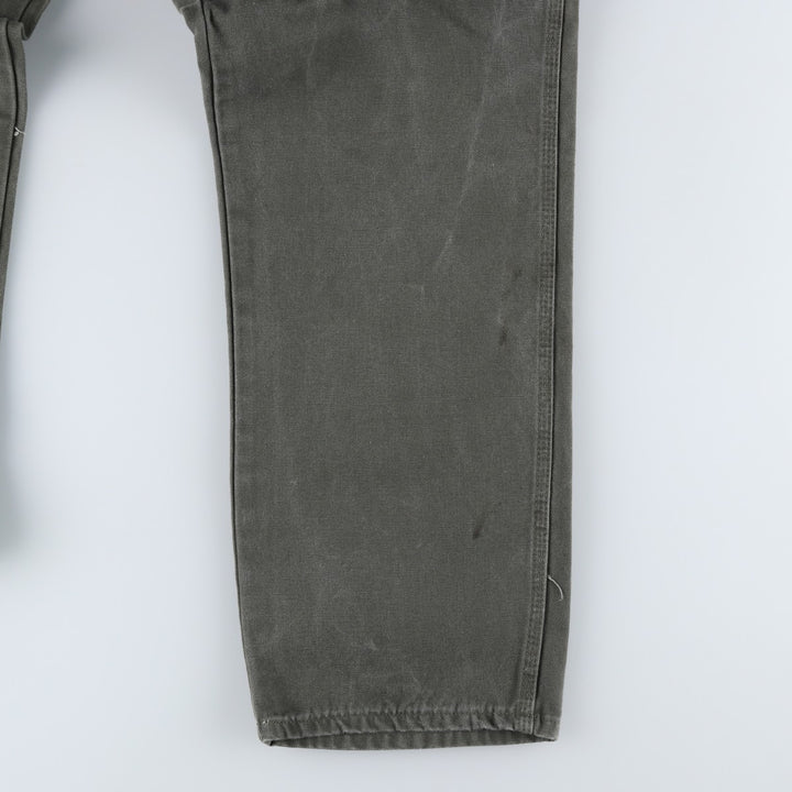 Dickies Relaxed Fit Duck Painter Pants, Men's, W36 equivalent cotton Khaki type Vintage Second Hand