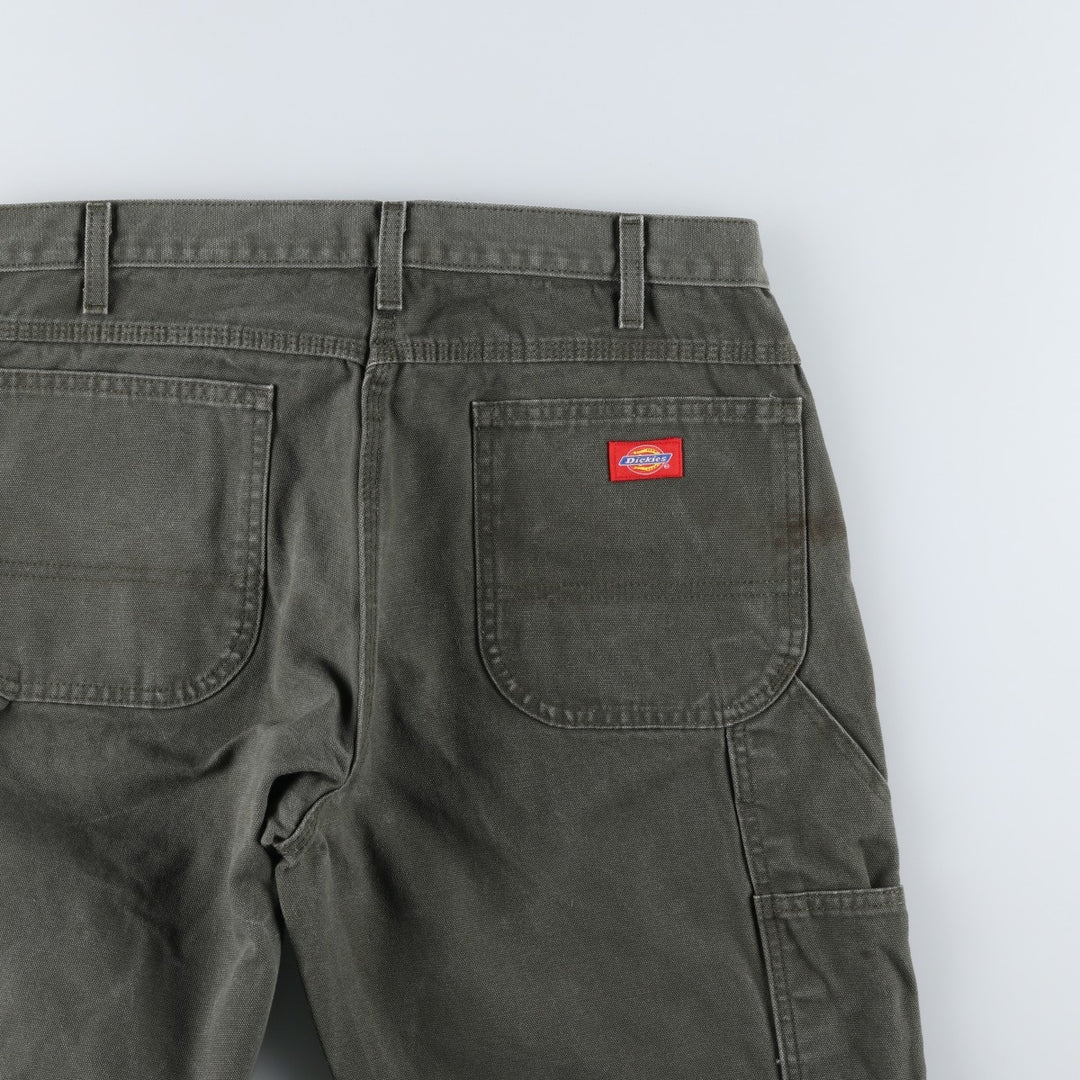 Dickies Relaxed Fit Duck Painter Pants, Men's, W36 equivalent cotton Khaki type Vintage Second Hand