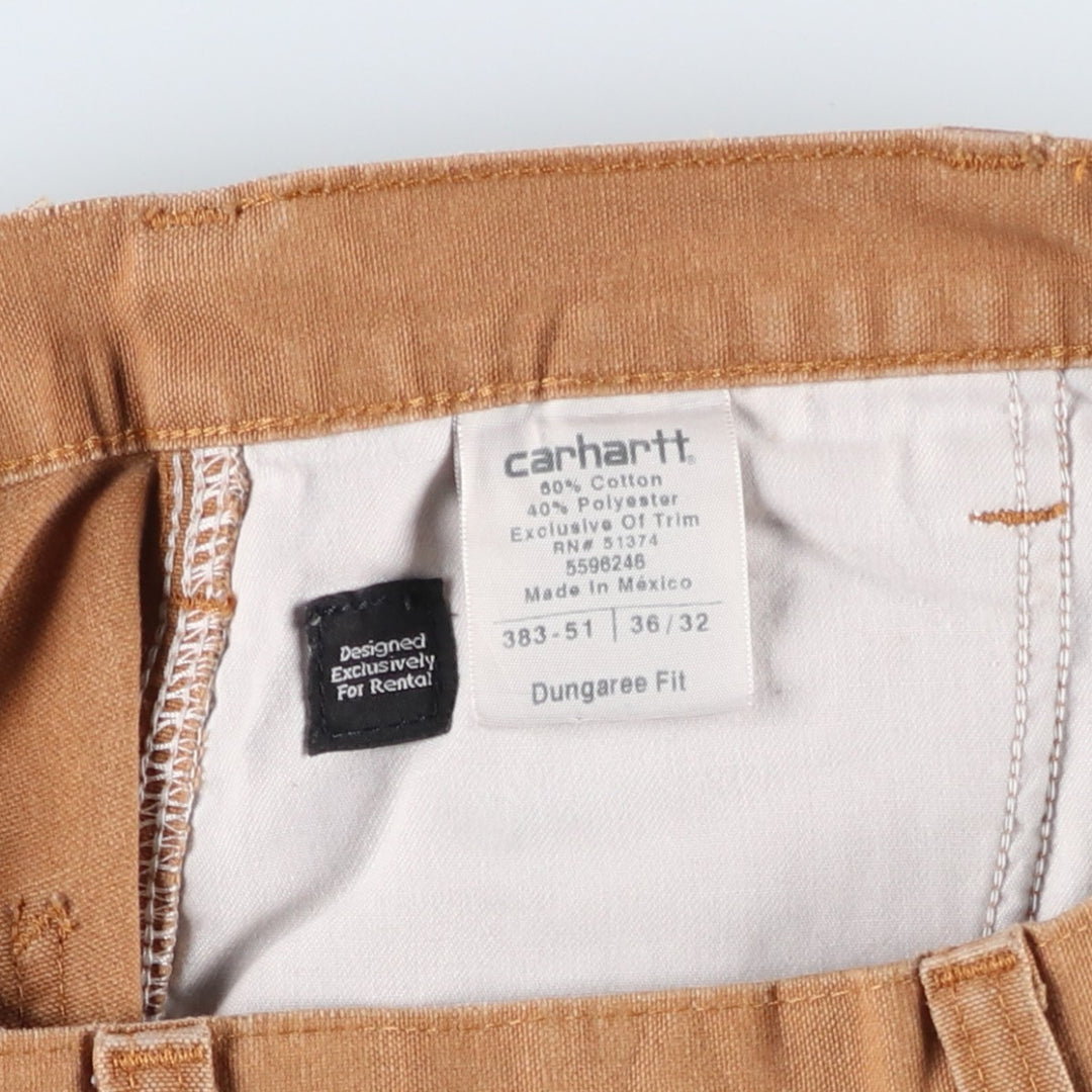 Carhartt Dungaree Fit Duck Painter Pants, Men's, W35 equivalent cotton beige type brown Vintage Second Hand