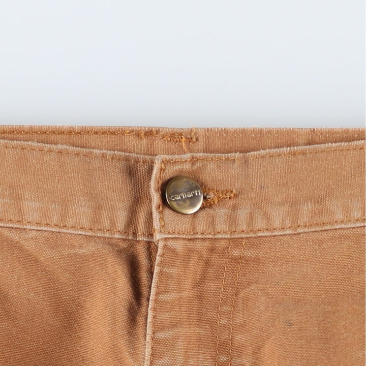 Carhartt Dungaree Fit Duck Painter Pants, Men's, W35 equivalent cotton beige type brown Vintage Second Hand