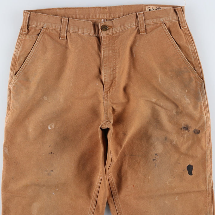 Carhartt Dungaree Fit Duck Painter Pants, Men's, W35 equivalent cotton beige type brown Vintage Second Hand