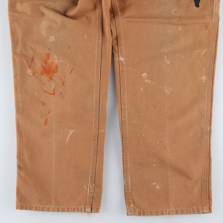 Carhartt Dungaree Fit Duck Painter Pants, Men's, W35 equivalent cotton beige type brown Vintage Second Hand