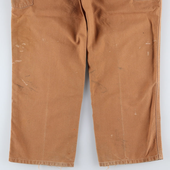 Carhartt Dungaree Fit Duck Painter Pants, Men's, W35 equivalent cotton beige type brown Vintage Second Hand