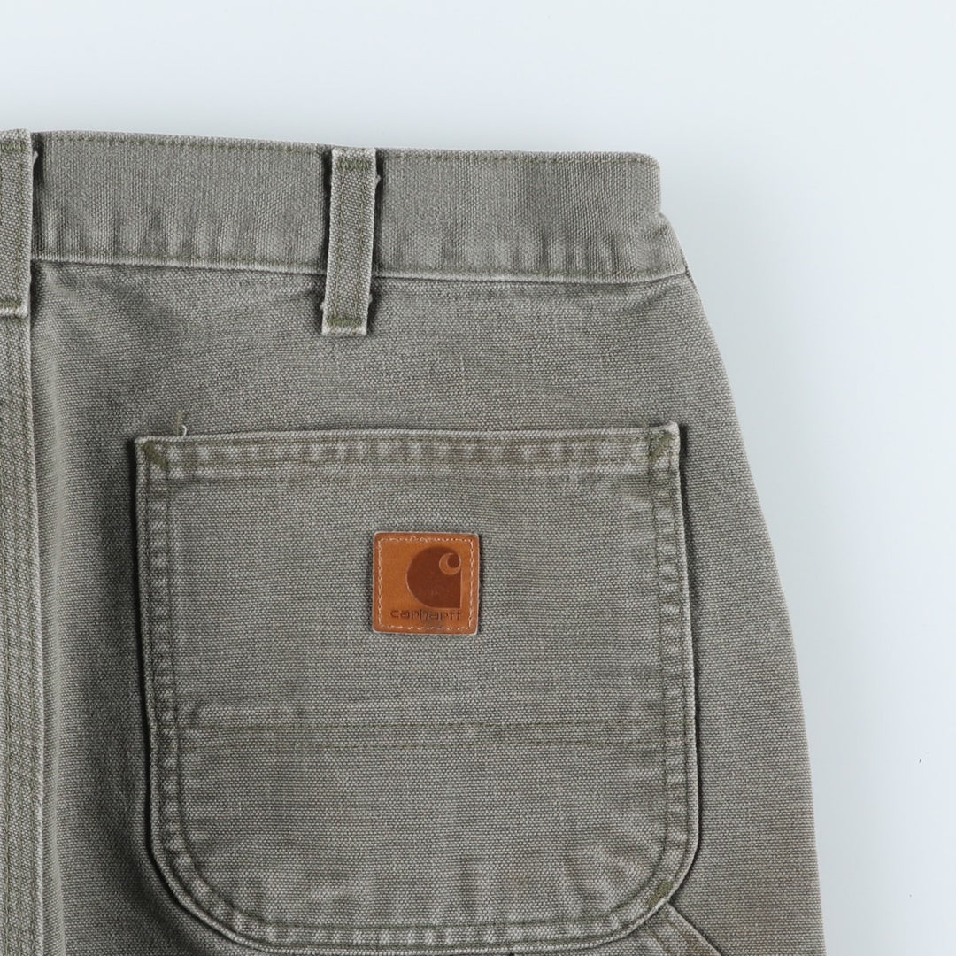Carhartt Loose Original Fit Duck Painter Pants, Men's, W32 equivalent cotton Khaki type Vintage Second Hand