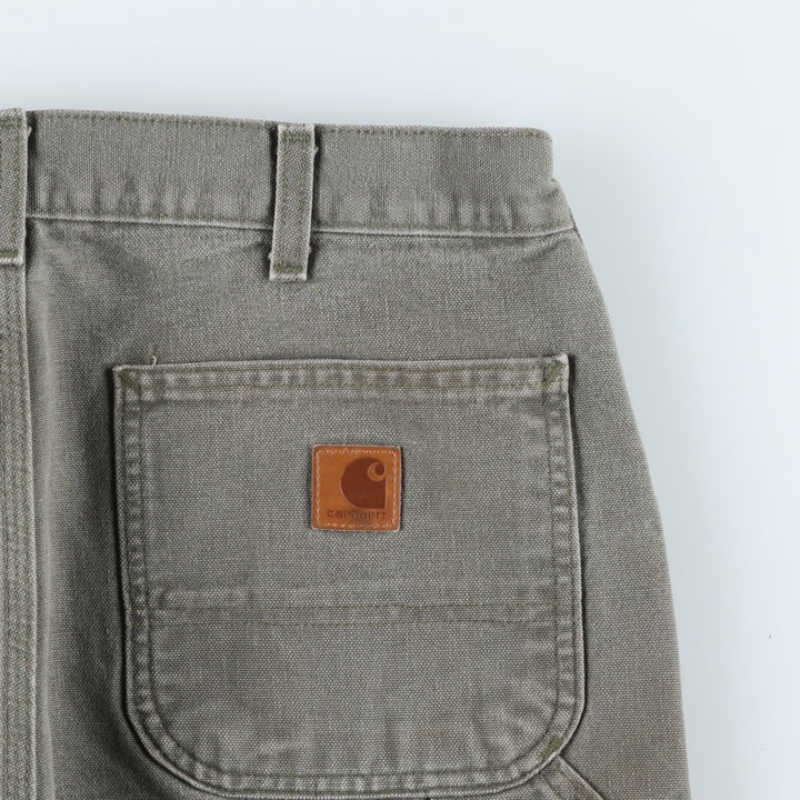 Carhartt Loose Original Fit Duck Painter Pants, Men's, W32 equivalent cotton Khaki type Vintage Second Hand