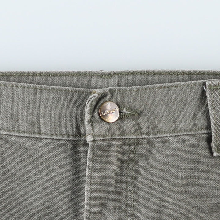 Carhartt Loose Original Fit Duck Painter Pants, Men's, W32 equivalent cotton Khaki type Vintage Second Hand