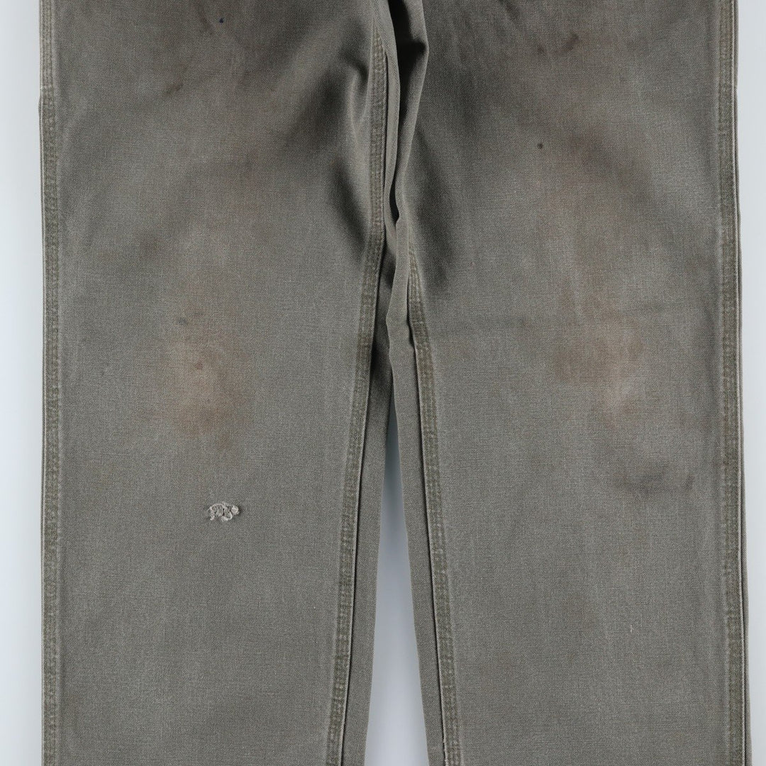 Carhartt Loose Original Fit Duck Painter Pants, Men's, W32 equivalent cotton Khaki type Vintage Second Hand