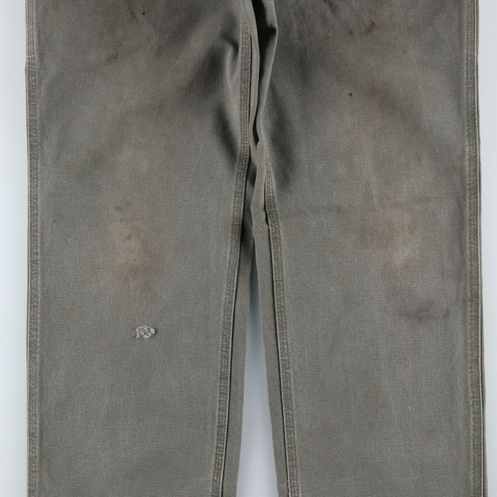 Carhartt Loose Original Fit Duck Painter Pants, Men's, W32 equivalent cotton Khaki type Vintage Second Hand