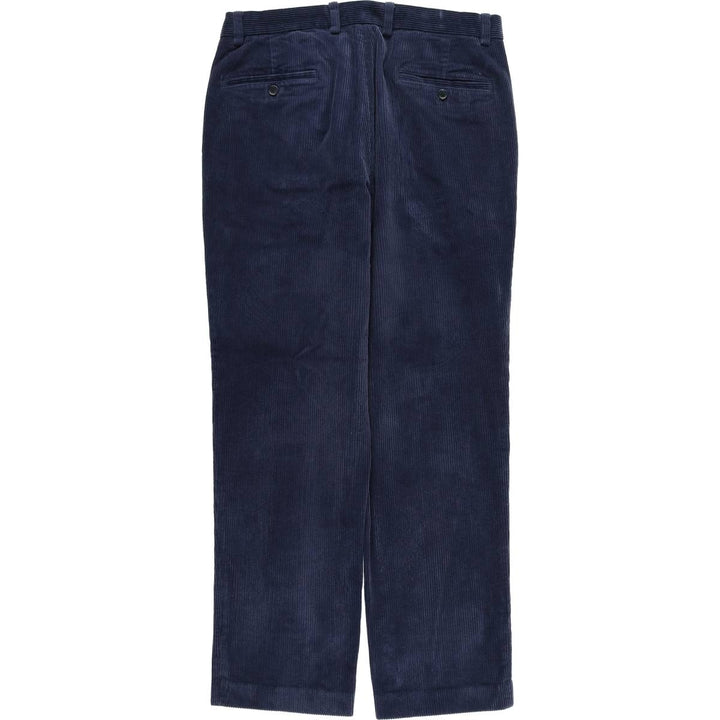 Brooks Brothers Clark Corduroy Pants, Men's, Size W32 cotton navy blue type Vintage Second Hand