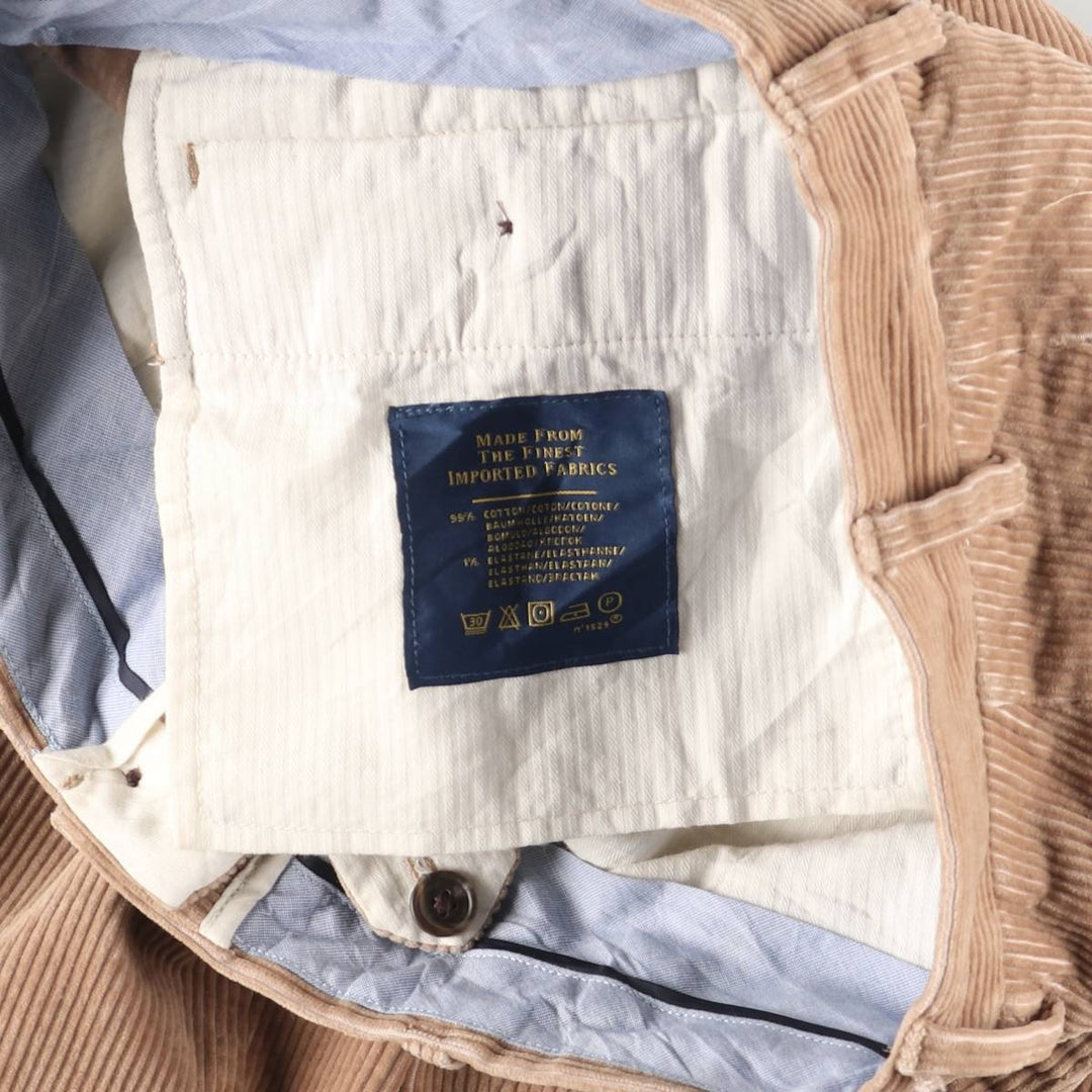 Ralph Lauren POLO RALPH LAUREN CLASSIC FIT corduroy pants, men's size W33 cotton Beige type Vintage Second Hand