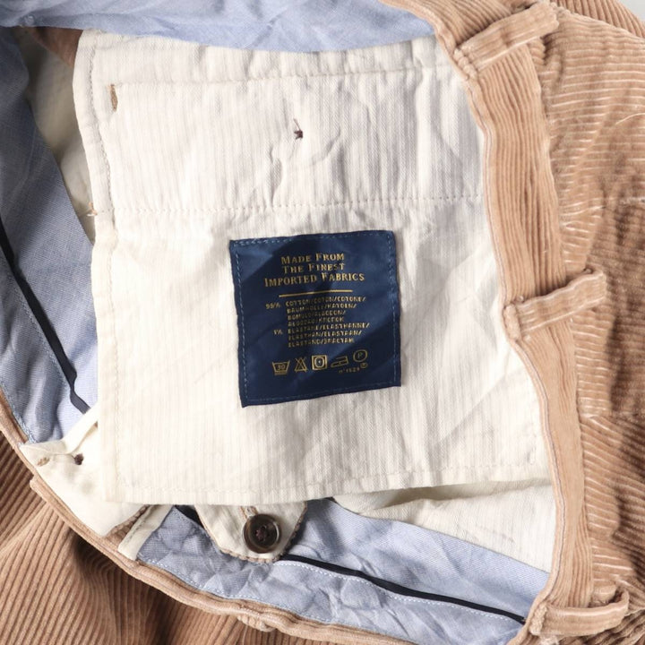 Ralph Lauren POLO RALPH LAUREN CLASSIC FIT corduroy pants, men's size W33 cotton Beige type Vintage Second Hand