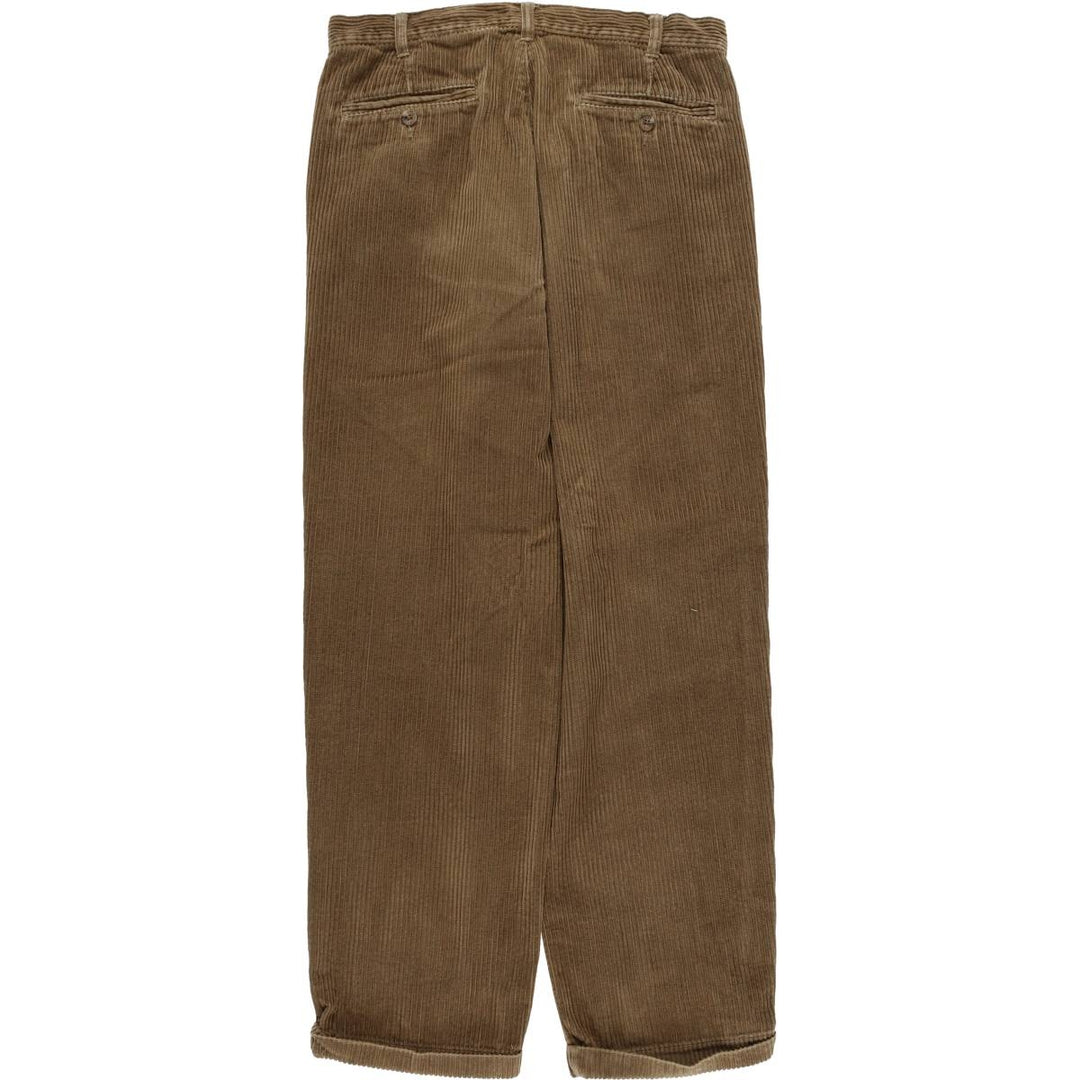 Eddie Bauer Men's Two-Puck Wide-Rib Corduroy Pants, Size W30 cotton beige type brown Vintage Second Hand