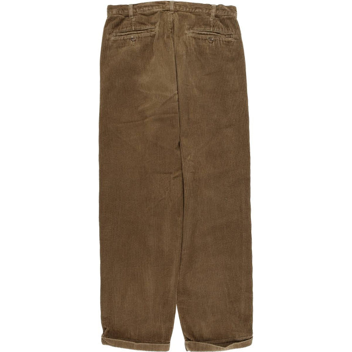 Eddie Bauer Men's Two-Puck Wide-Rib Corduroy Pants, Size W30 cotton beige type brown Vintage Second Hand
