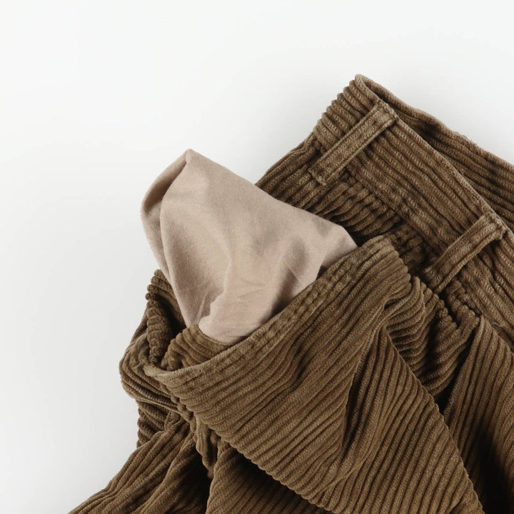 Eddie Bauer Men's Two-Puck Wide-Rib Corduroy Pants, Size W30 cotton beige type brown Vintage Second Hand