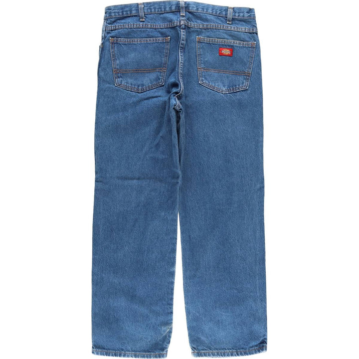 Dickies tapered denim pants for men, equivalent to W35 cotton blue type Vintage Second Hand