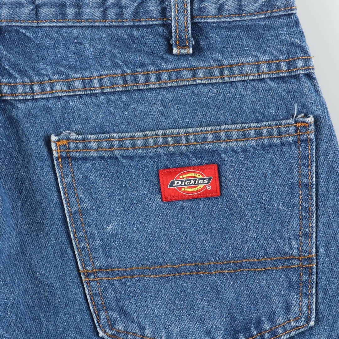 Dickies tapered denim pants for men, equivalent to W35 cotton blue type Vintage Second Hand