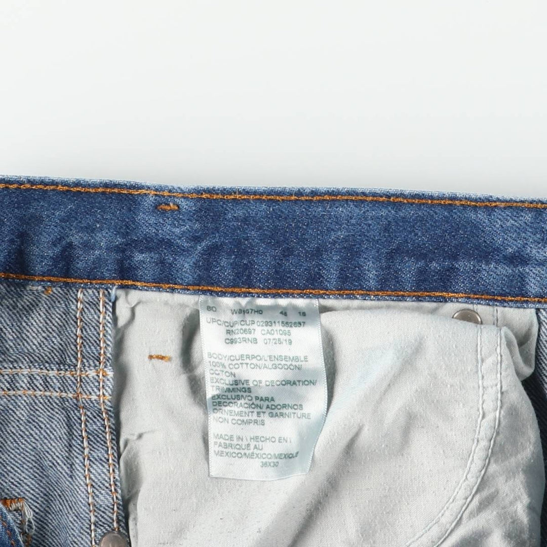 Dickies tapered denim pants for men, equivalent to W35 cotton blue type Vintage Second Hand