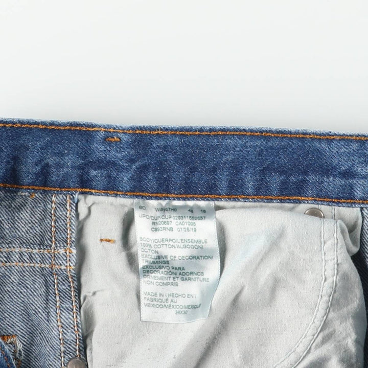 Dickies tapered denim pants for men, equivalent to W35 cotton blue type Vintage Second Hand