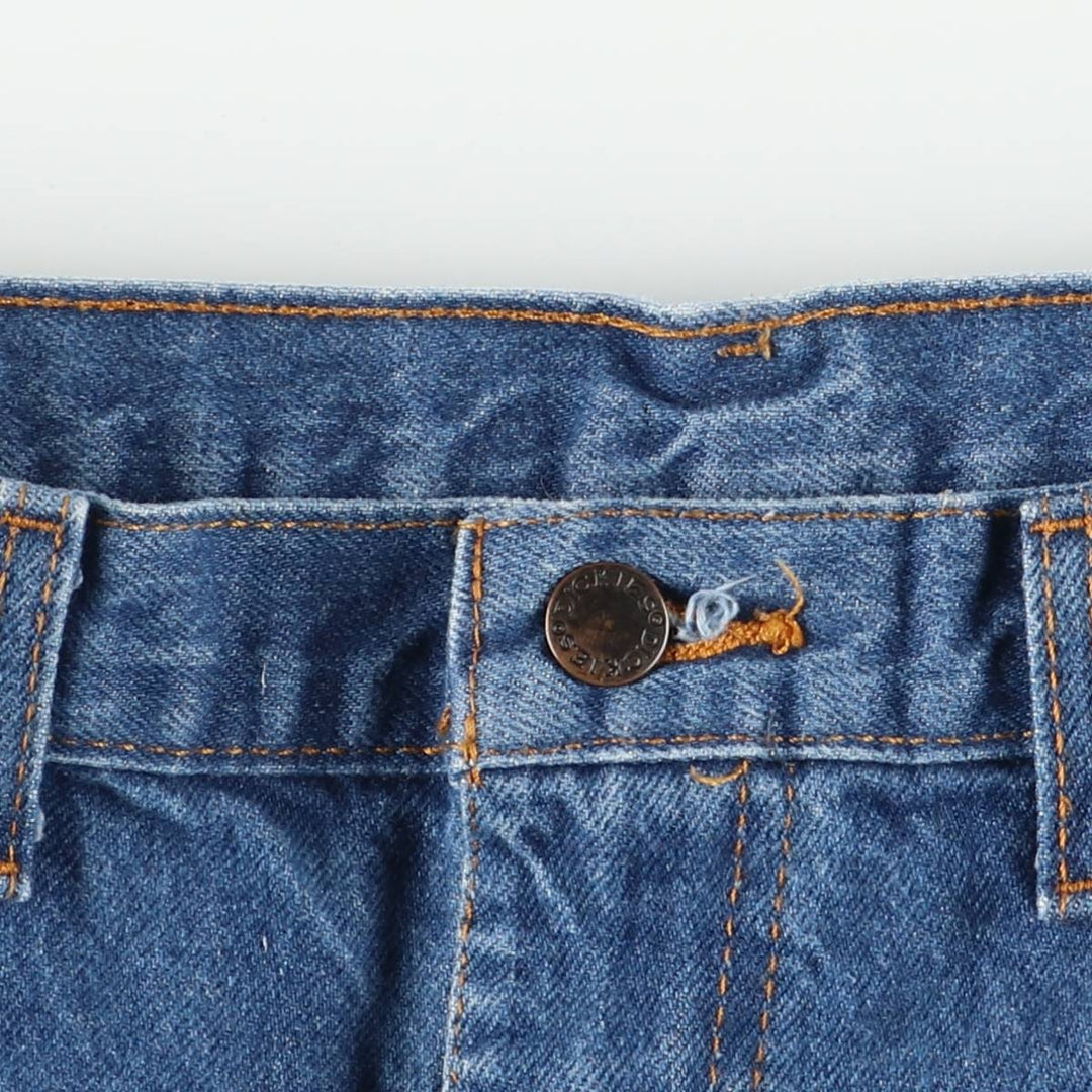 Dickies tapered denim pants for men, equivalent to W35 cotton blue type Vintage Second Hand