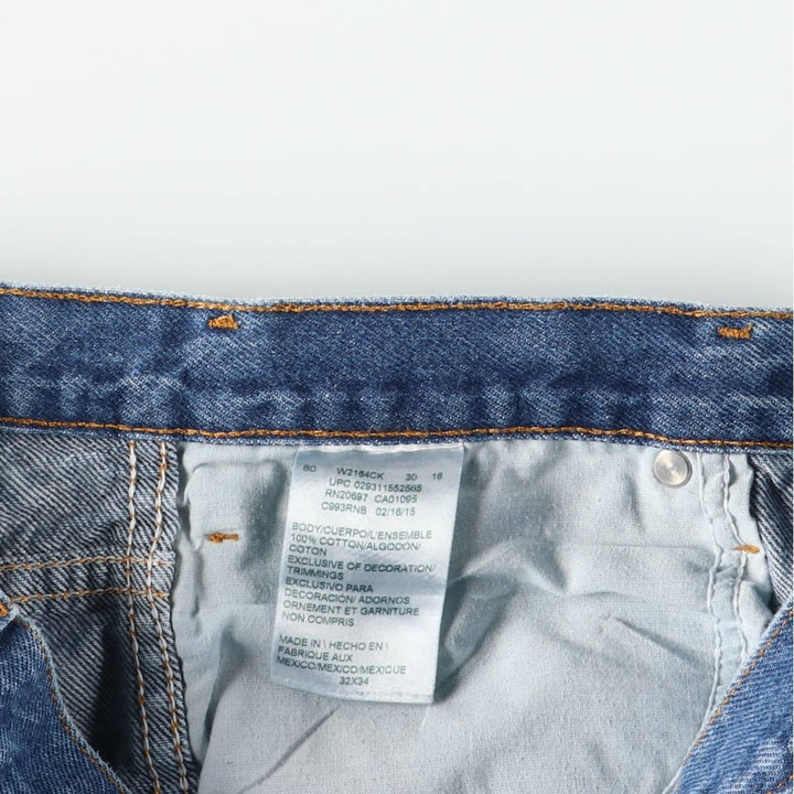 Dickies tapered denim pants for men, equivalent to W31 cotton blue type Vintage Second Hand