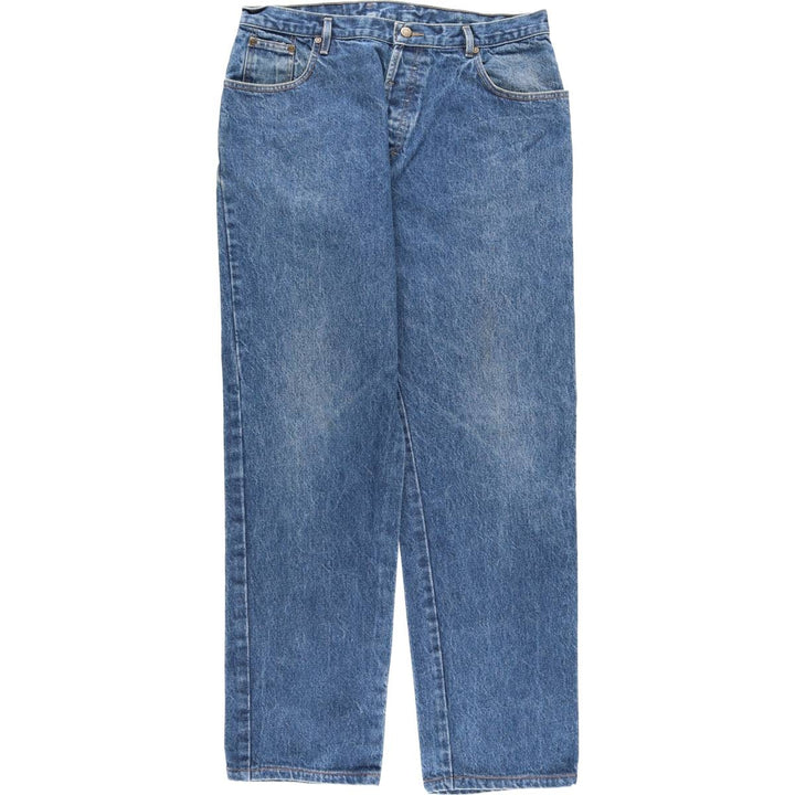 Calvin Klein Jeans Tapered Denim Pants, Made in USA, Men's, Size W34 cotton blue type Vintage Second Hand