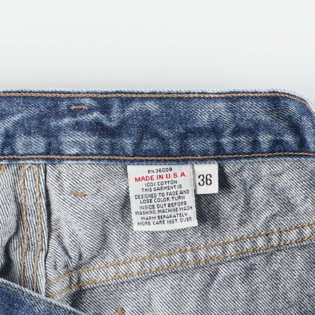 Calvin Klein Jeans Tapered Denim Pants, Made in USA, Men's, Size W34 cotton blue type Vintage Second Hand