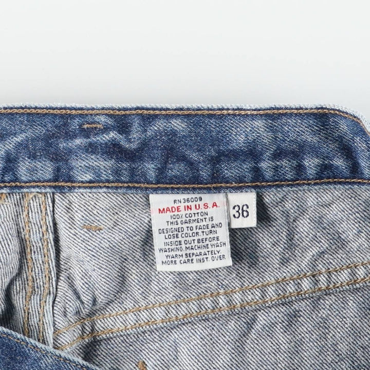 Calvin Klein Jeans Tapered Denim Pants, Made in USA, Men's, Size W34 cotton blue type Vintage Second Hand