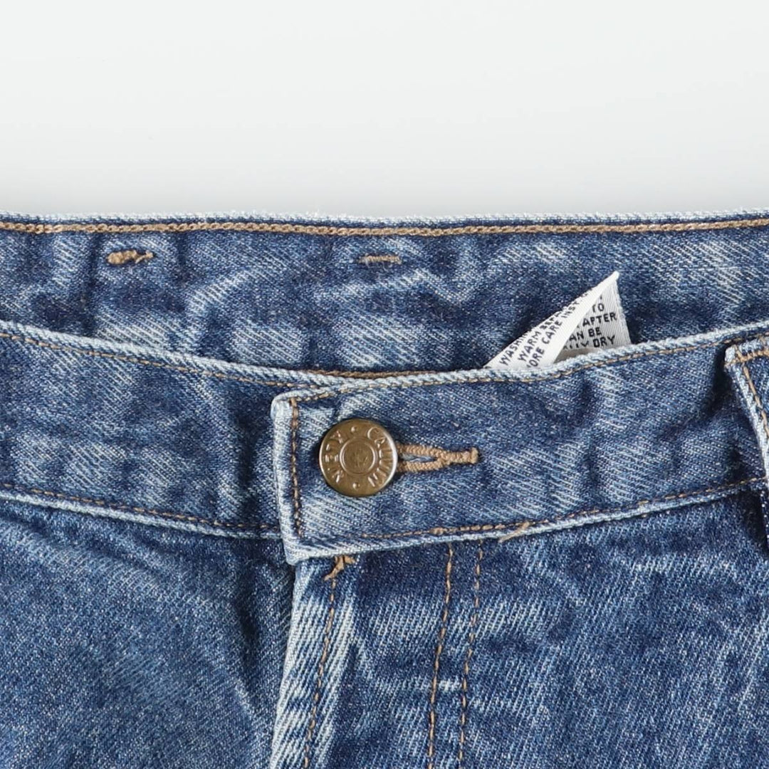 Calvin Klein Jeans Tapered Denim Pants, Made in USA, Men's, Size W34 cotton blue type Vintage Second Hand