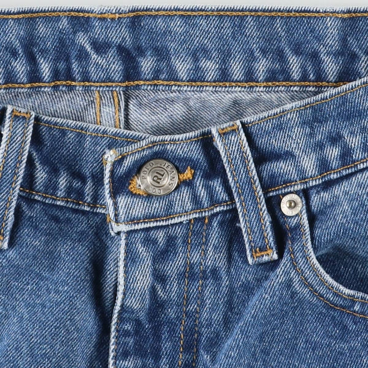 Ralph Lauren Polo Jeans Company Men's Tapered Denim Pants, Size W32 cotton blue type Vintage Second Hand
