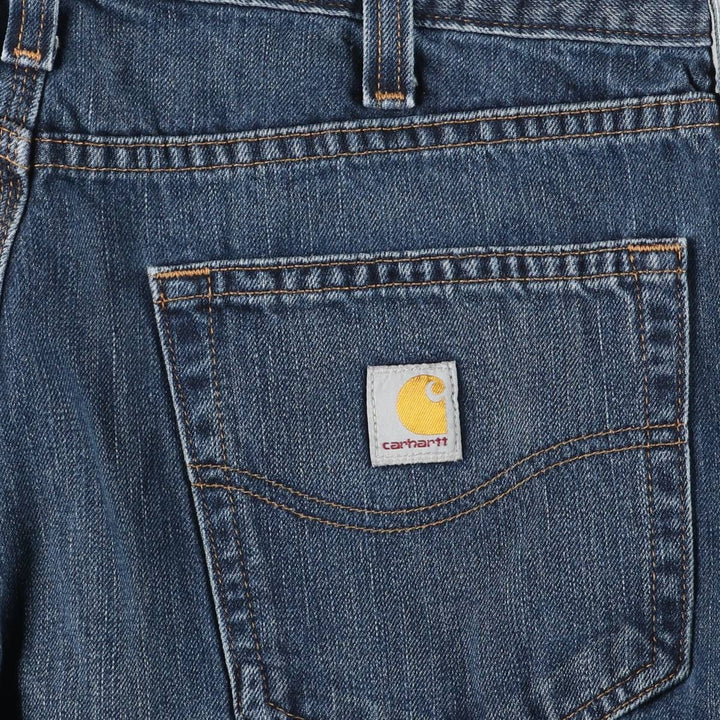 Carhartt Relaxed Fit Tapered Denim Pants for Men, W34 equivalent cotton blue type Vintage Second Hand