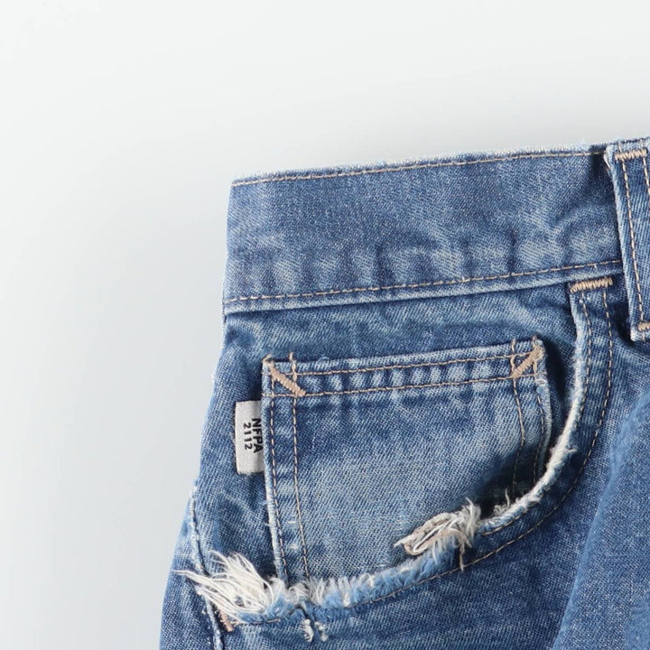 Carhartt FR Series Tapered Denim Pants, Made in USA, Men's, Size W34 unclear blue type Vintage Second Hand