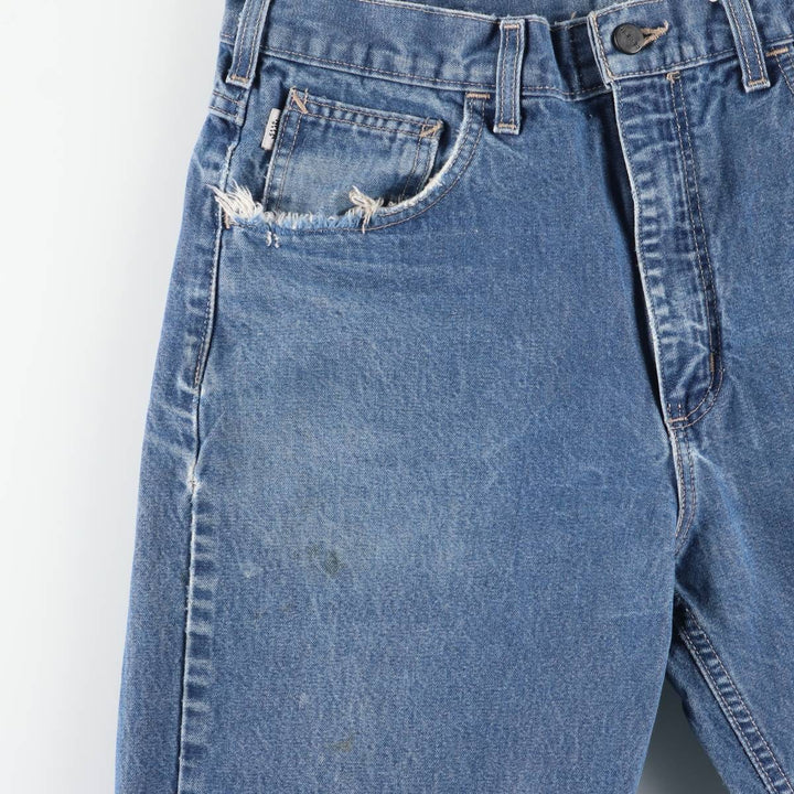 Carhartt FR Series Tapered Denim Pants, Made in USA, Men's, Size W34 unclear blue type Vintage Second Hand