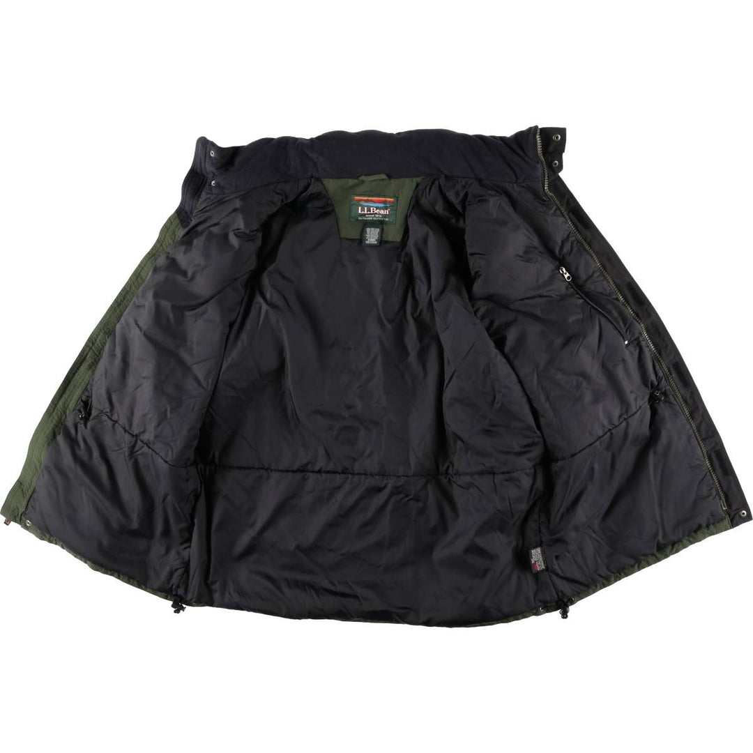 90s-00'S LLBean Padded Mountain Jacket, Shell Jacket, Puffer Jacket, Men's XL Nylon Khaki type Vintage Second Hand
