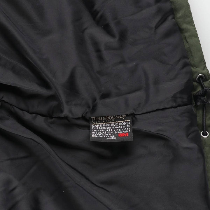 90s-00'S LLBean Padded Mountain Jacket, Shell Jacket, Puffer Jacket, Men's XL Nylon Khaki type Vintage Second Hand