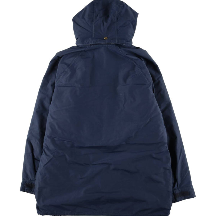 1980'S LL Bean Main Wardens Parka, Gore-Tex padded mountain jacket, shell jacket, made in the USA Nylon navy blue type Vintage Second Hand