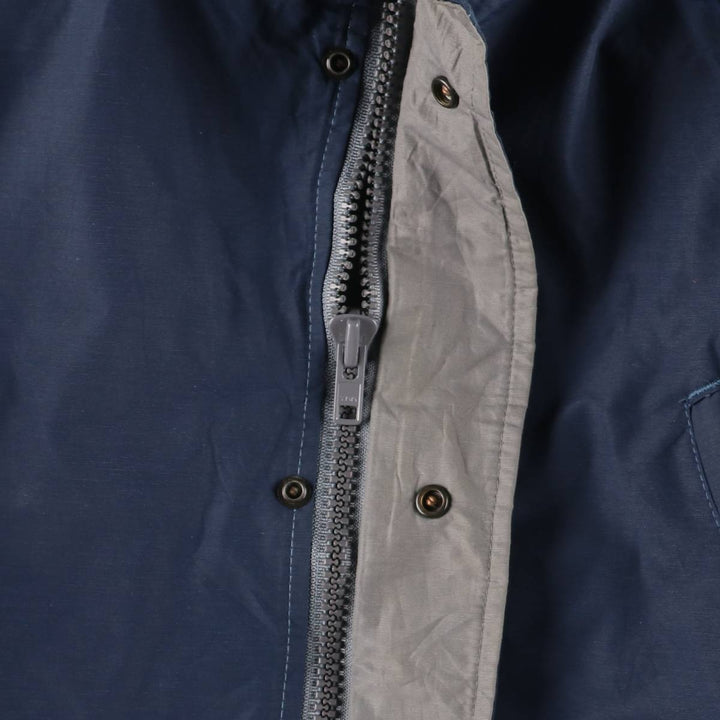 1980'S LL Bean Main Wardens Parka, Gore-Tex padded mountain jacket, shell jacket, made in the USA Nylon navy blue type Vintage Second Hand