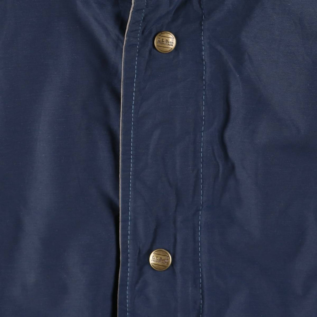 1980'S LL Bean Main Wardens Parka, Gore-Tex padded mountain jacket, shell jacket, made in the USA Nylon navy blue type Vintage Second Hand