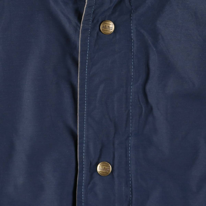 1980'S LL Bean Main Wardens Parka, Gore-Tex padded mountain jacket, shell jacket, made in the USA Nylon navy blue type Vintage Second Hand
