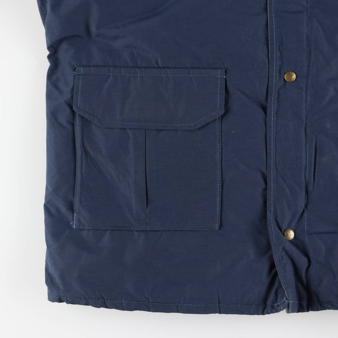 1980'S LL Bean Main Wardens Parka, Gore-Tex padded mountain jacket, shell jacket, made in the USA Nylon navy blue type Vintage Second Hand