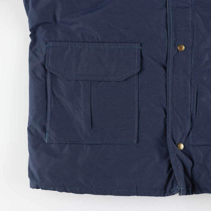 1980'S LL Bean Main Wardens Parka, Gore-Tex padded mountain jacket, shell jacket, made in the USA Nylon navy blue type Vintage Second Hand