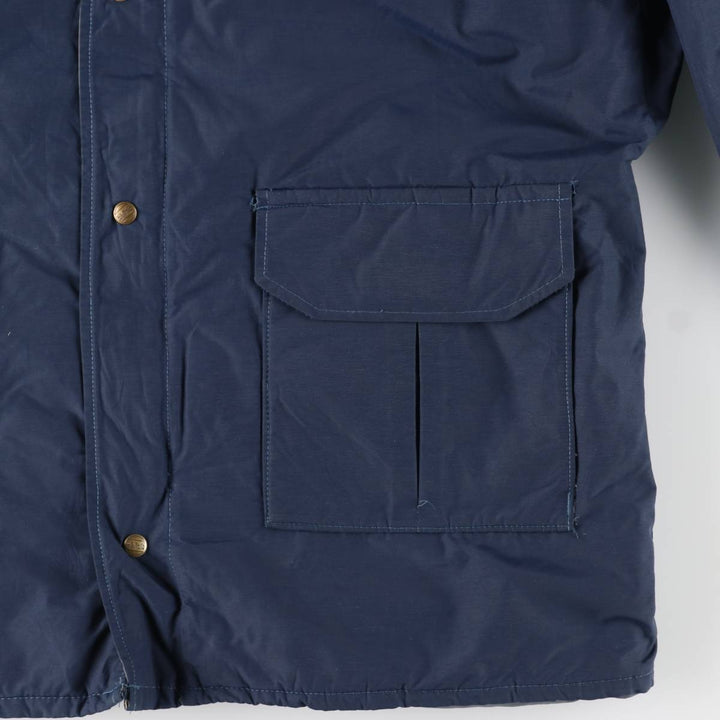 1980'S LL Bean Main Wardens Parka, Gore-Tex padded mountain jacket, shell jacket, made in the USA Nylon navy blue type Vintage Second Hand