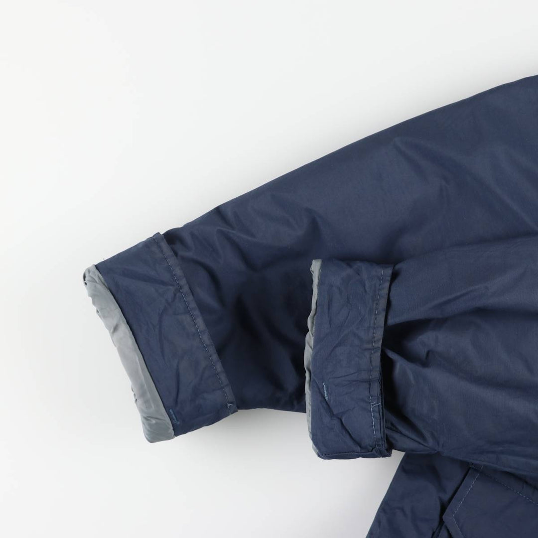 1980'S LL Bean Main Wardens Parka, Gore-Tex padded mountain jacket, shell jacket, made in the USA Nylon navy blue type Vintage Second Hand