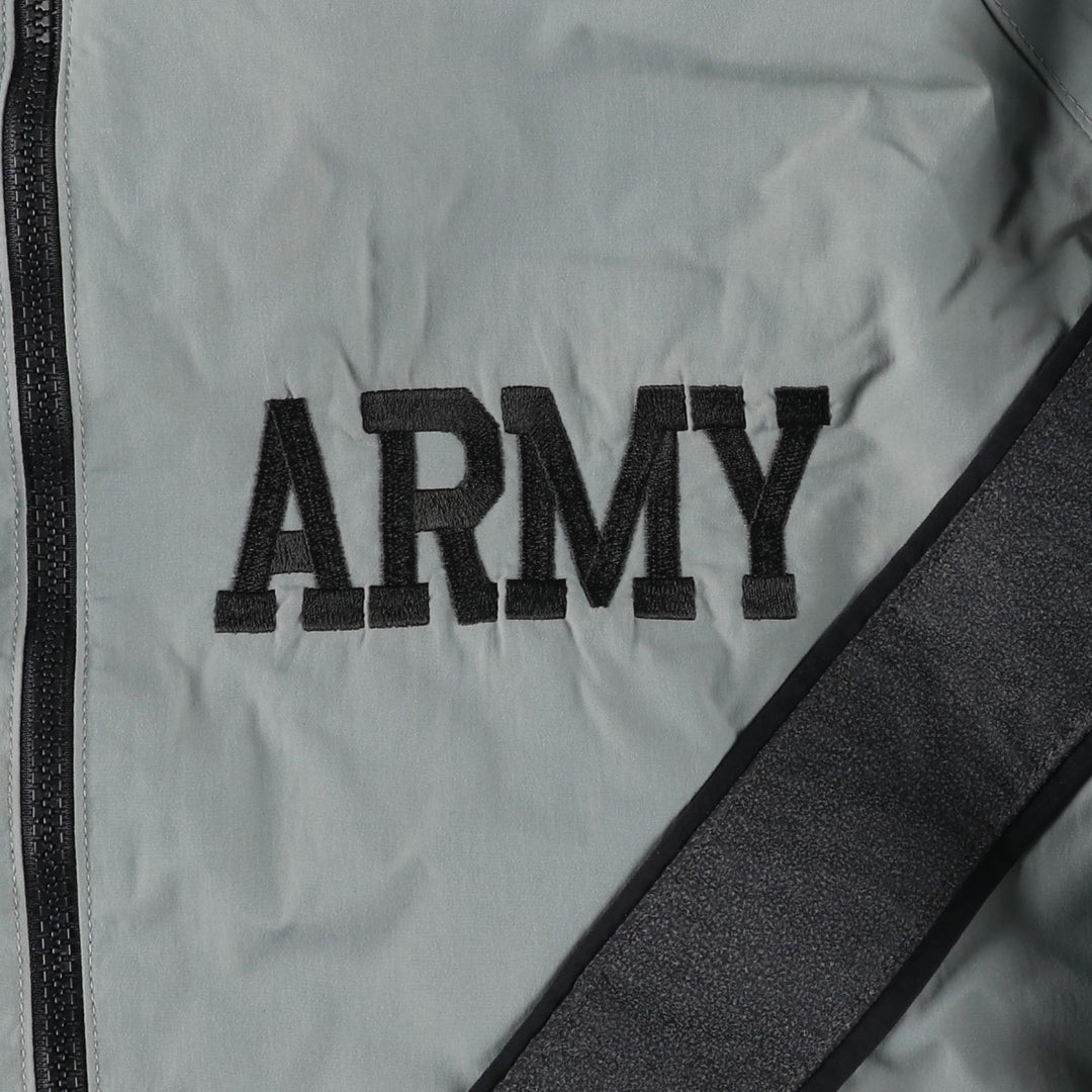 1990'S US Army Skilcraft PFU Training Jacket, Nylon, Made in USA, Large Nylon gray type Vintage Second Hand
