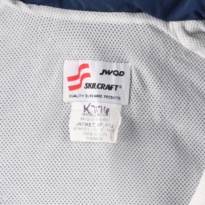 Authentic US Military USAIR Force PTU Training Jacket, Nylon Jacket, Made in USA, Small Nylon navy blue type Vintage Second Hand